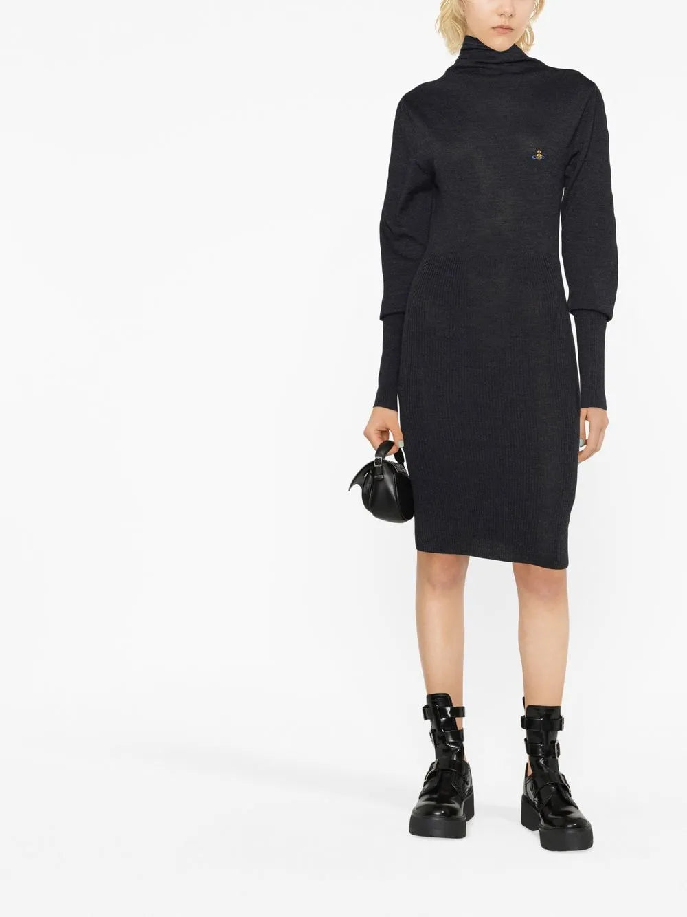 Bea Orb-Embroidered Knitted Dress