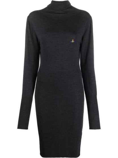 Bea Orb-Embroidered Knitted Dress