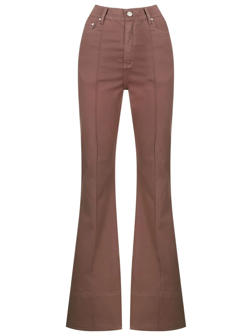 Flared-Leg Cut Jeans