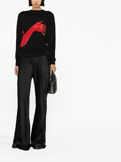 Pleated Wide-Leg Trousers