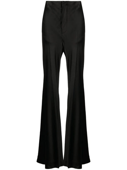 Pleated Wide-Leg Trousers