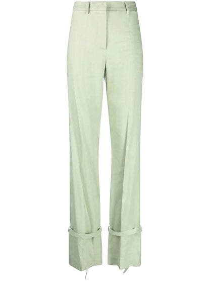 Twill Buckled-Ankle Trousers