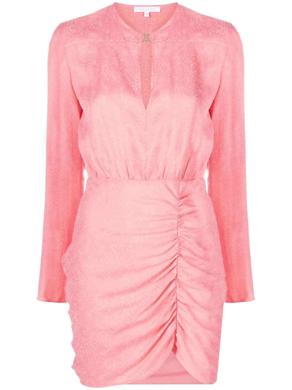 Ruched-Front Mini Dress