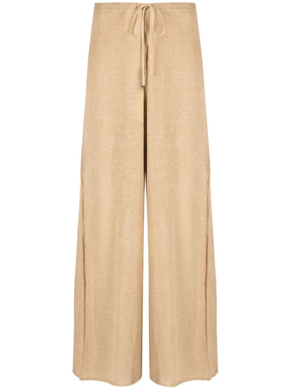 Wide-Leg Linen Trousers