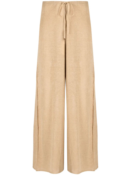 Wide-Leg Linen Trousers