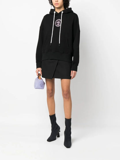 College Logo-Print Hoodie