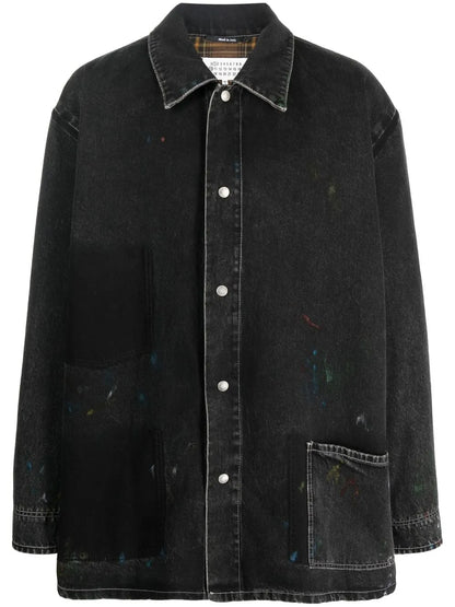 Single-Breasted Denim Coat
