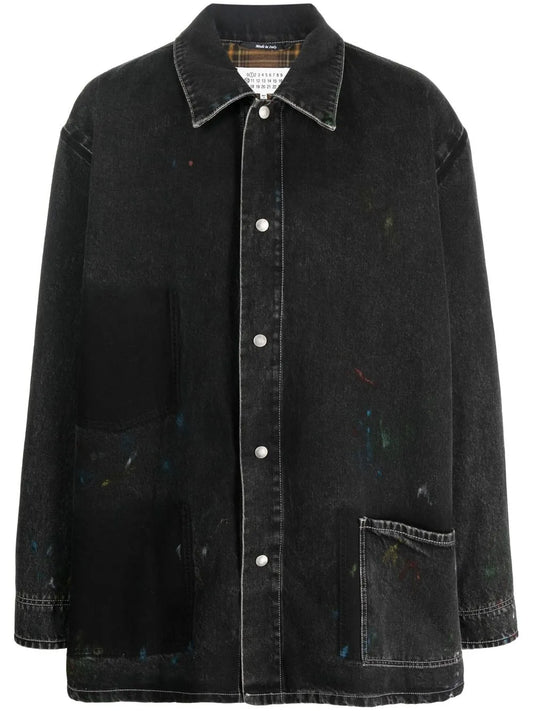 Single-Breasted Denim Coat