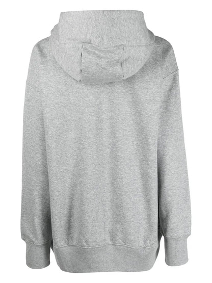Oversize Mélange Drawstring Hoodie