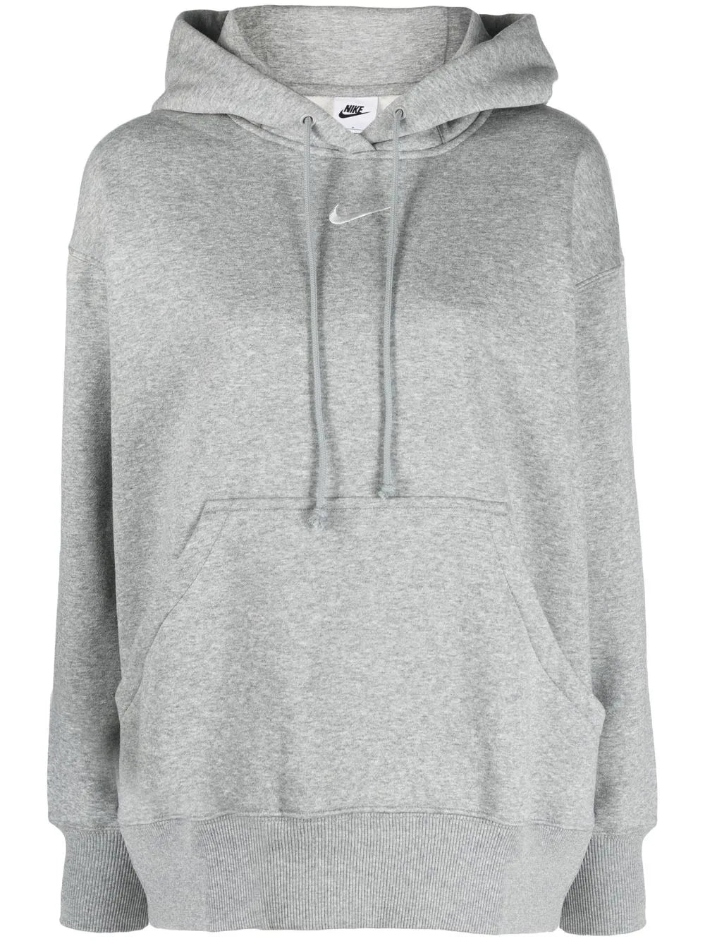 Oversize Mélange Drawstring Hoodie