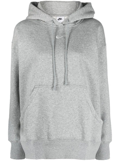 Oversize Mélange Drawstring Hoodie