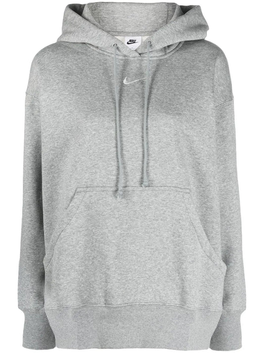 Oversize Mélange Drawstring Hoodie