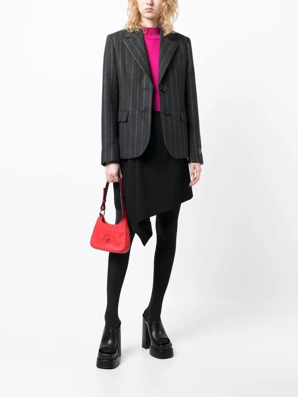 Ges Logo-Pinstripe Blazer