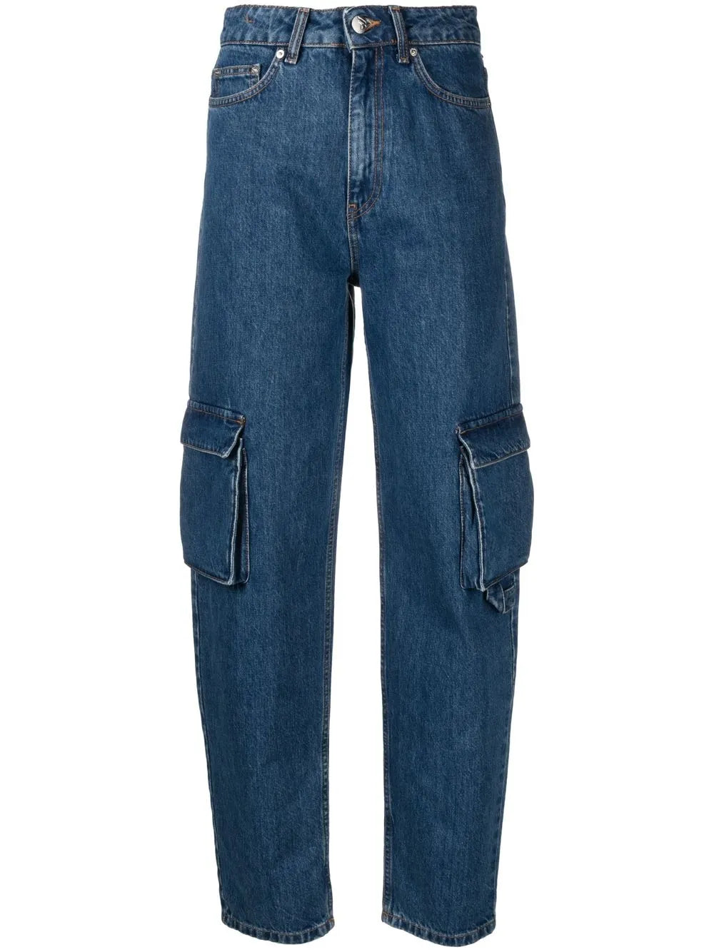 Tapered-Leg Cargo Jeans