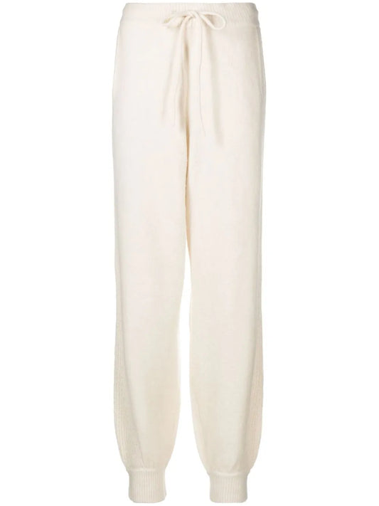 Tapered-Leg Knitted Trousers
