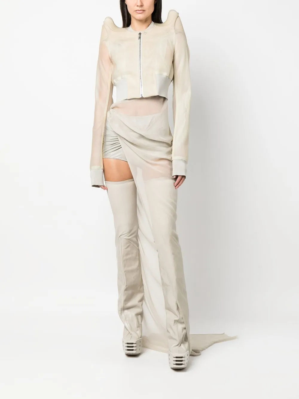 Cropped Zip-Up Jacket