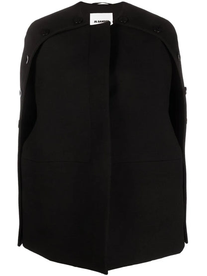 Buttoned Slit-Sleeves Coat