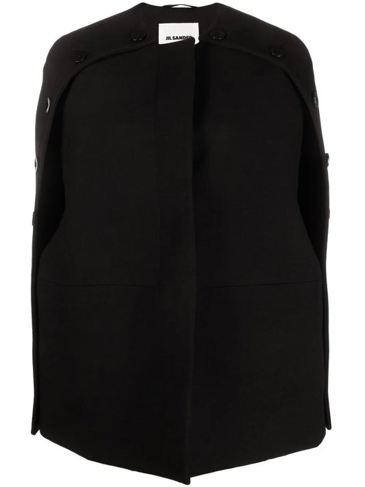 Buttoned Slit-Sleeves Coat