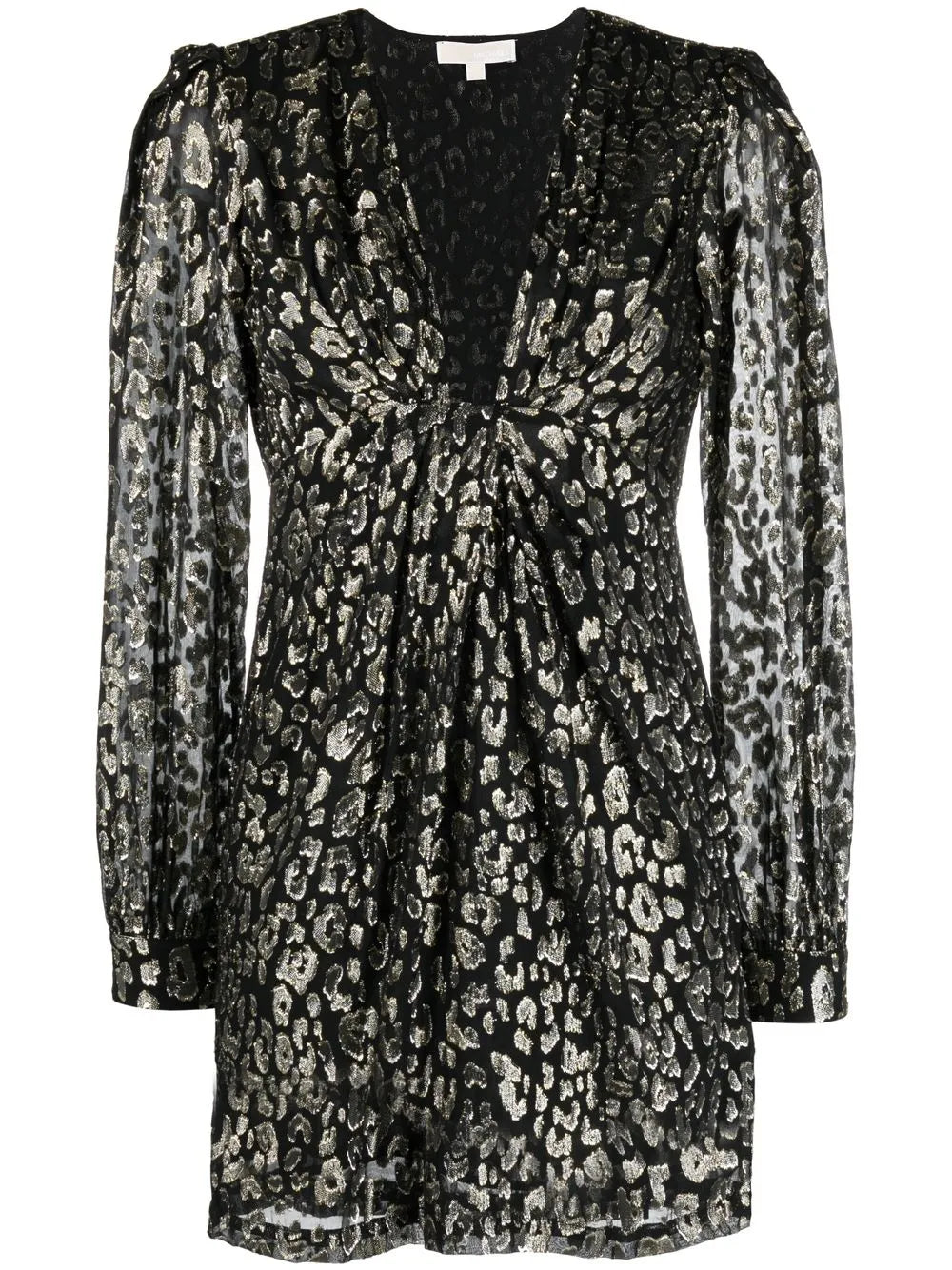 Leopard Jacquard Mini Dress