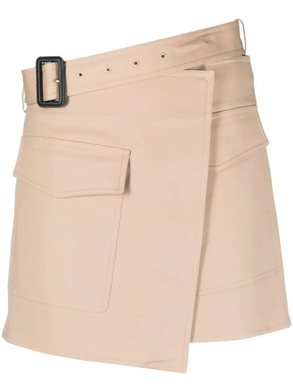 Wrap-Design Mini-Skirt