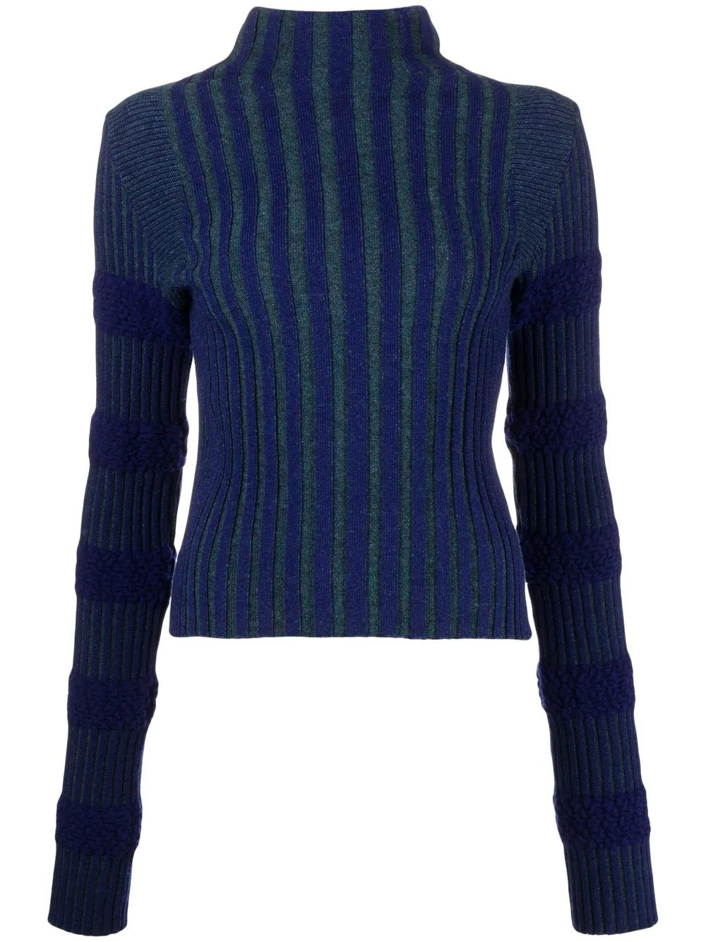 Ribbed-Knit Long-Sleeve Jumper