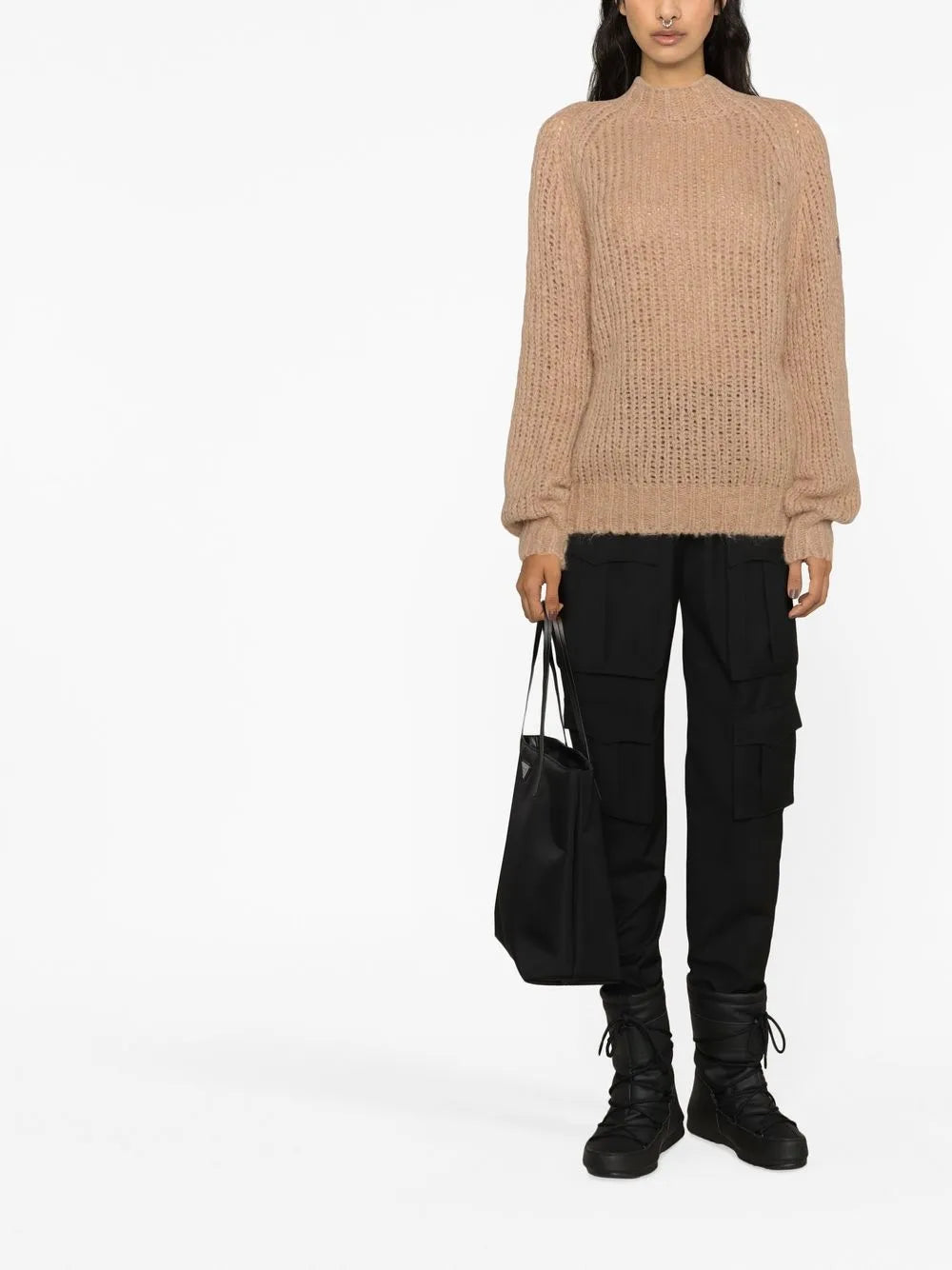 Open-Knit Wool Jumper