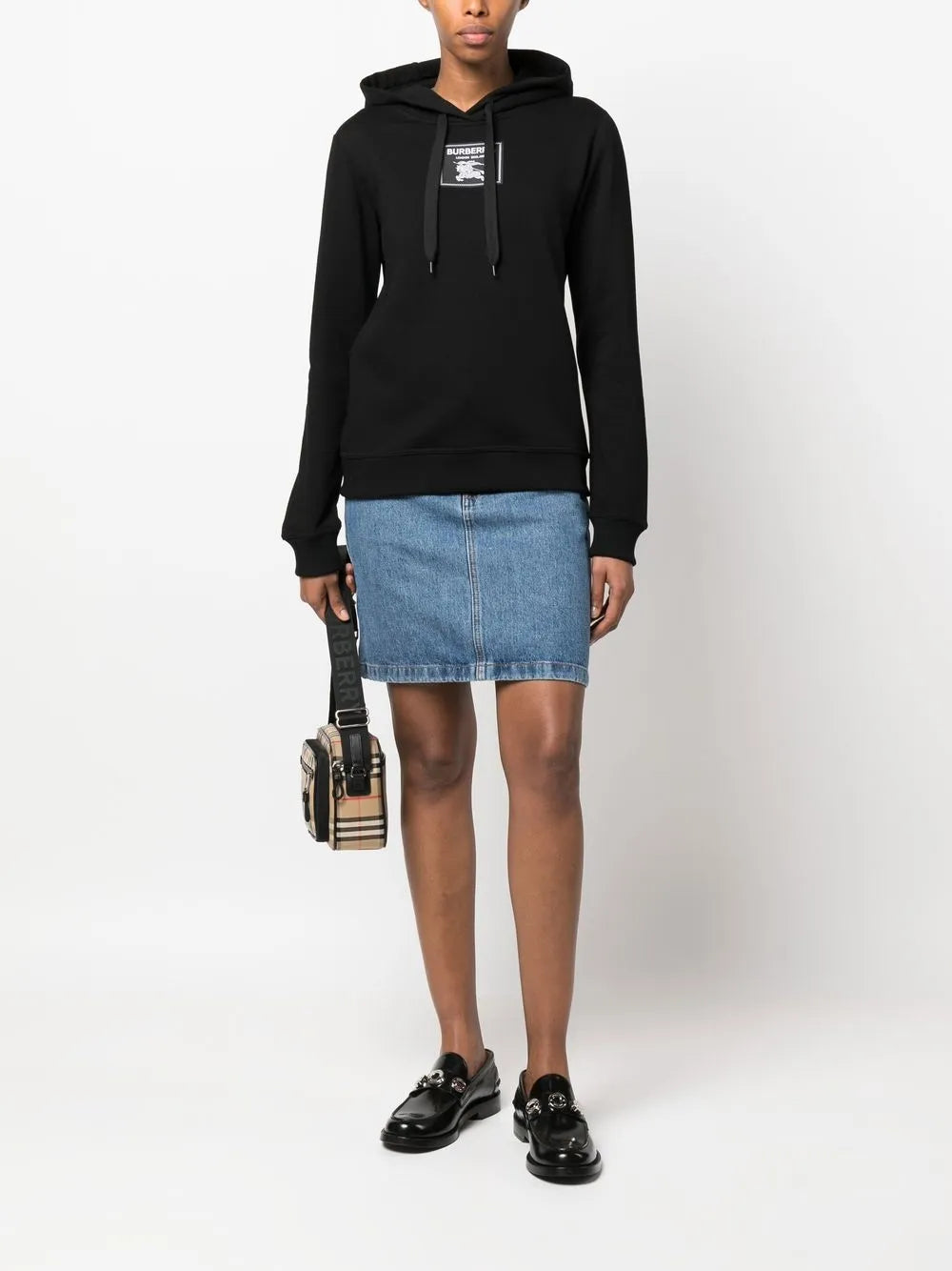 Logo-Patch Pullover Hoodie