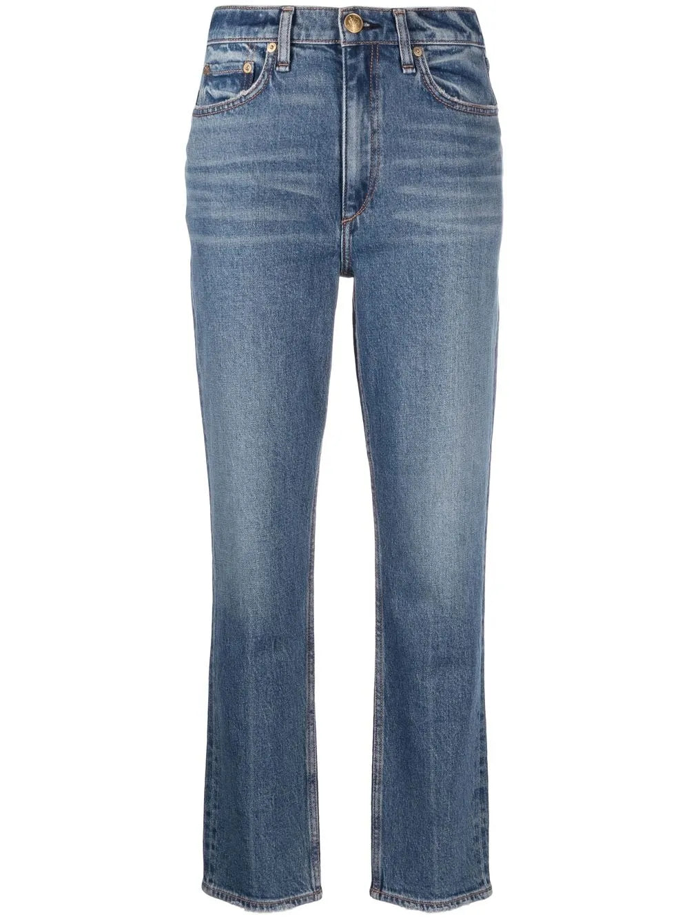 Straight-Leg Cropped Jeans