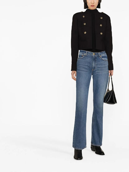 Flared Washed Jeans