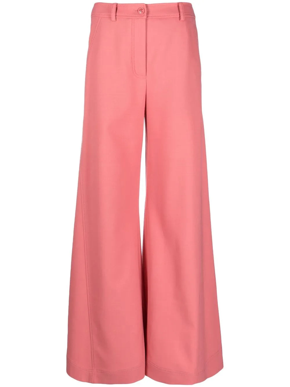 High-Waisted Flared Trousers