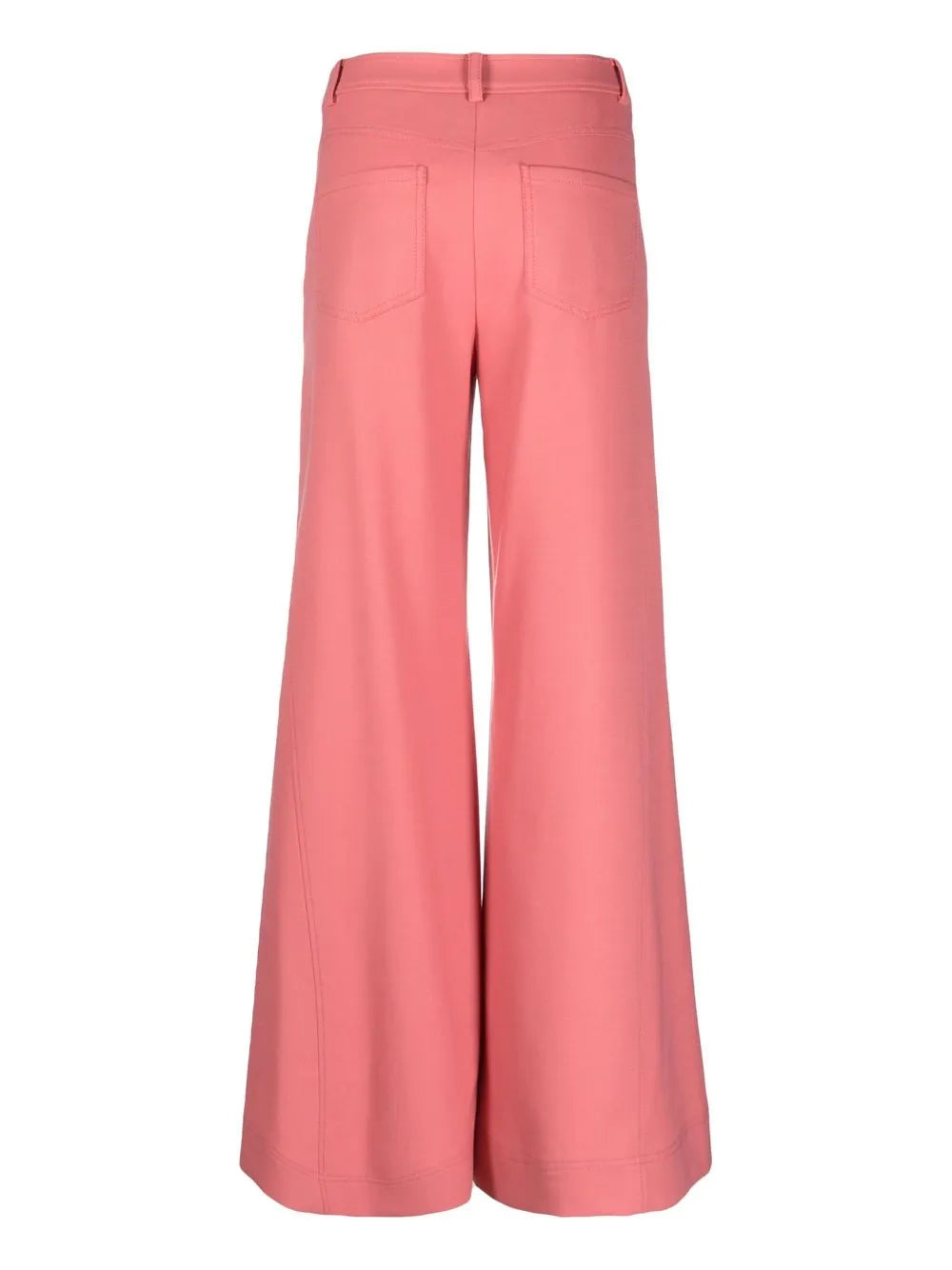 High-Waisted Flared Trousers