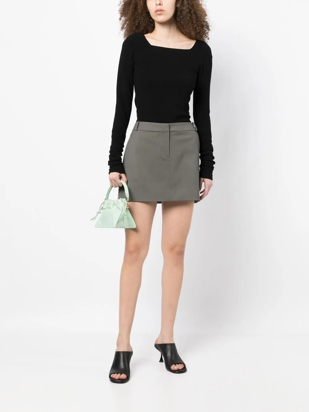 Wool-Blend Mini Skirt