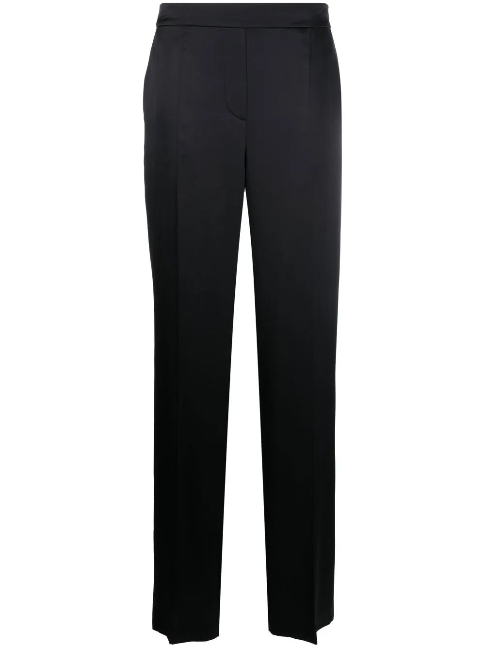 Silk Straight-Leg Trousers