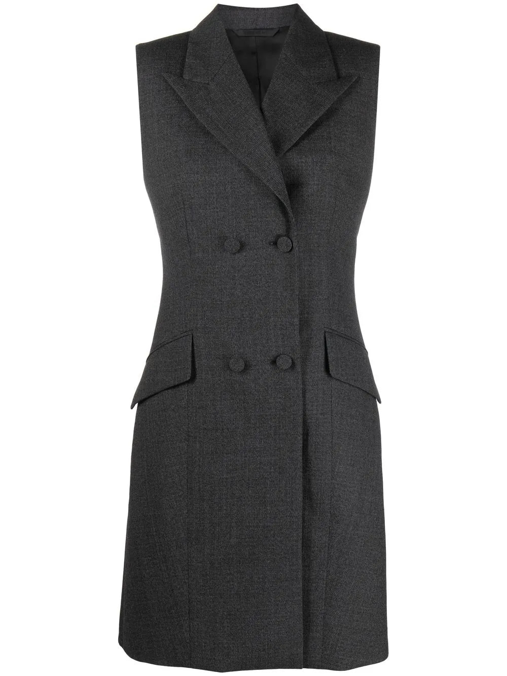 Double-Breasted Tuxedo Minidress