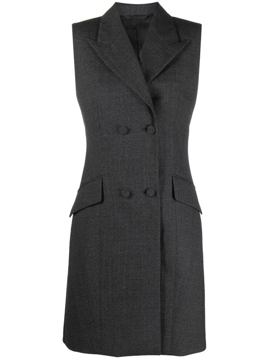 Double-Breasted Tuxedo Minidress