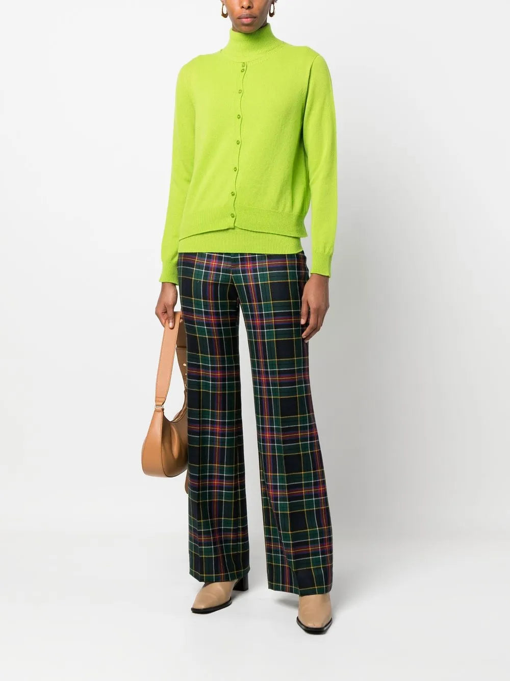 Button-Up Knitted Cardigan Set