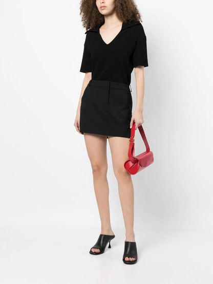 Wool-Blend Mini Skirt
