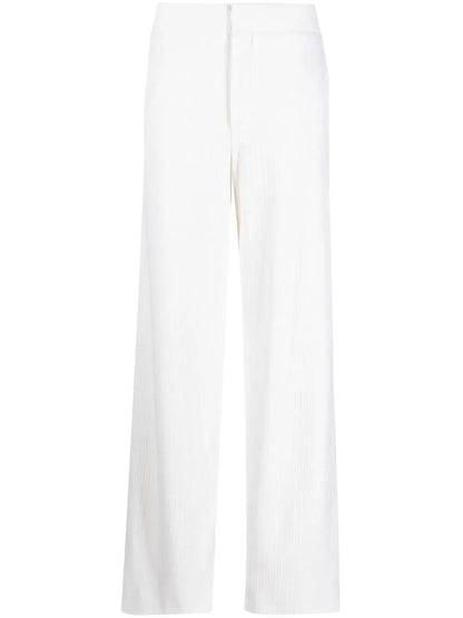 Wide-Leg Knitted Trousers