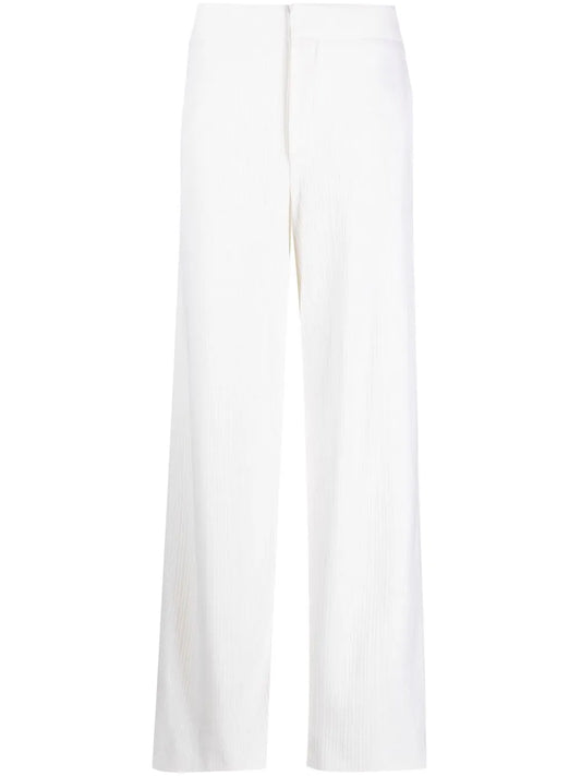 Wide-Leg Knitted Trousers