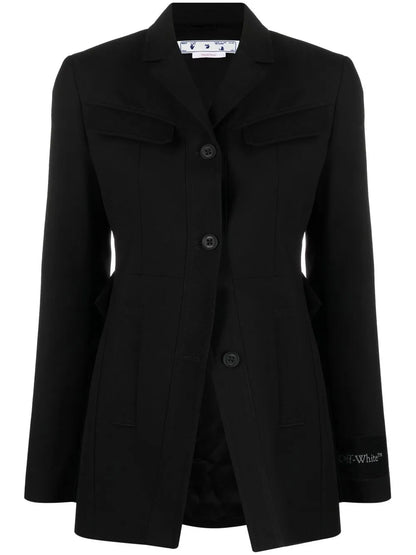 Toybox Dry Wo Single-Breasted Wool Blazer