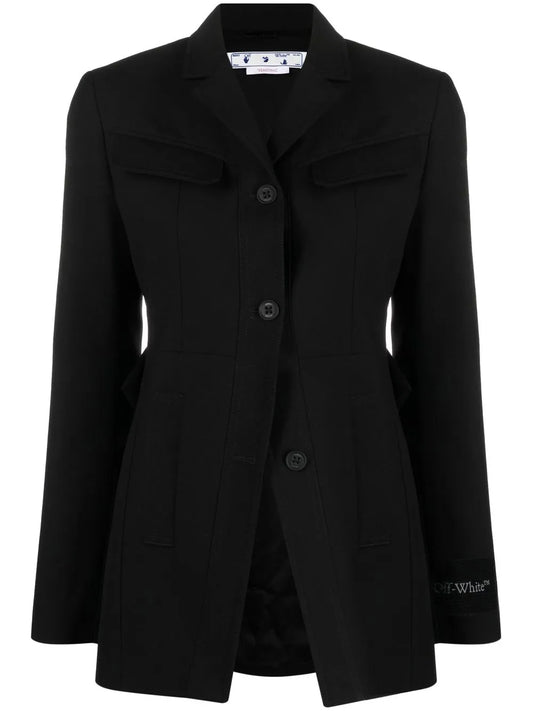 Toybox Dry Wo Single-Breasted Wool Blazer