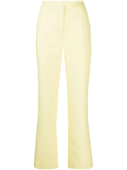 High-Waisted Wool Pants