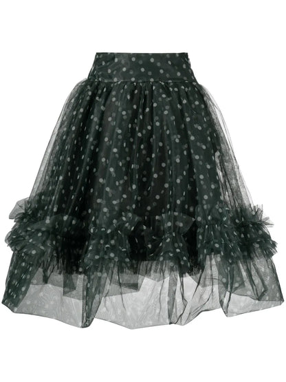 Bonnie Polka Dot Tulle Midi Skirt
