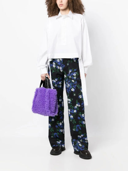All-Over Floral-Print Trousers