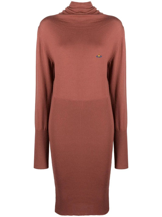 Bea Orb-Embroidered Knitted Dress