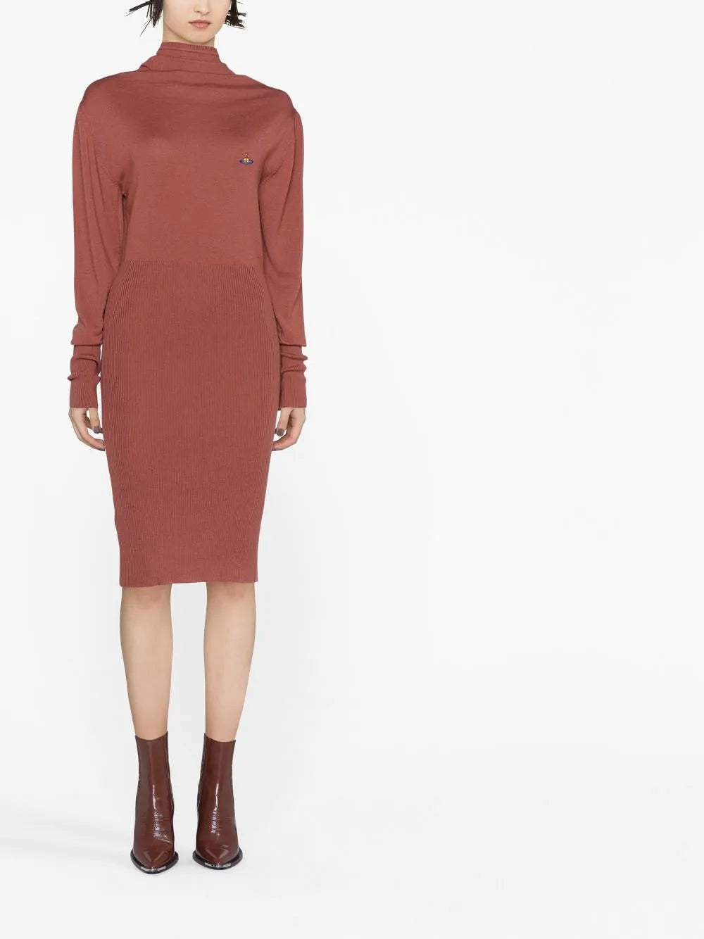 Bea Orb-Embroidered Knitted Dress
