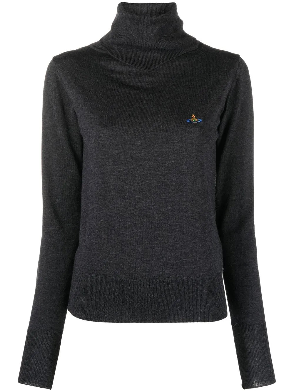 Logo-Embroidered Roll Neck Jumper