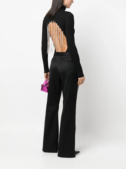 Ziggy Crystal-Embellished Bodysuit