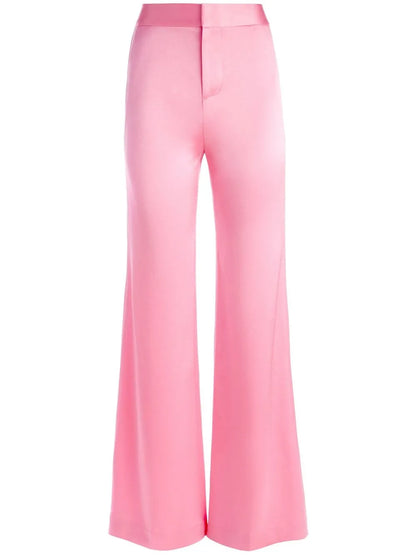 Deanna Satin-Finish Palazzo Pants