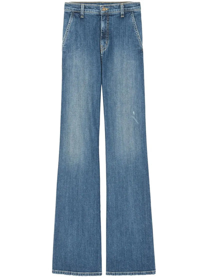 Anna Mid-Rise Wide-Leg Jeans